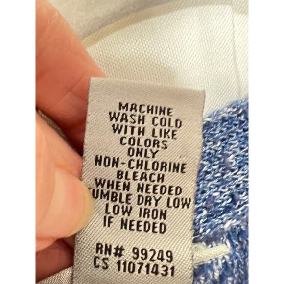 Catherines size 2X cardigan blue open front light weight short sleeve career - Picture 6 of 6